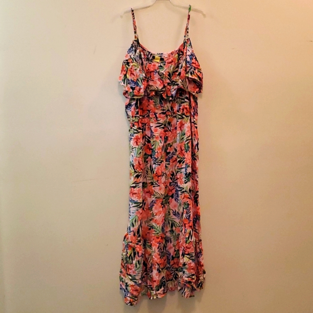 Flower Print Long Dress